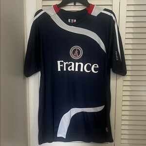 Paris France Football/Soccer Navy & White Shirt Men’s XL Number 10
